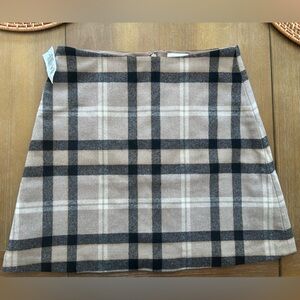 NWT- Wilfred- Classic Mini Skirt Plaid - Size 2